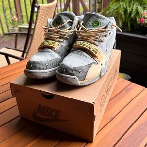 Mens Nike Air Trainer 1 SP Travis Scott Cactus Corporation Grey Haze